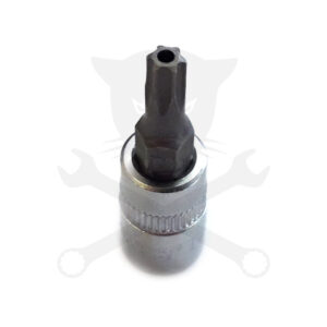 Rátűzőkulcs - crowa+bit 1/4" torx, furatos TPX25