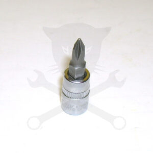 Rátűzőkulcs - crowa+bit 1/4" kereszt PH1
