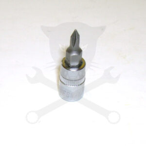 Rátűzőkulcs - crowa+bit 1/4" kereszt PH0