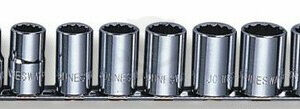 Dugókulcs - crowafej készlet 1/2" 12 sz. COLOS 13 db-os Jonnesway