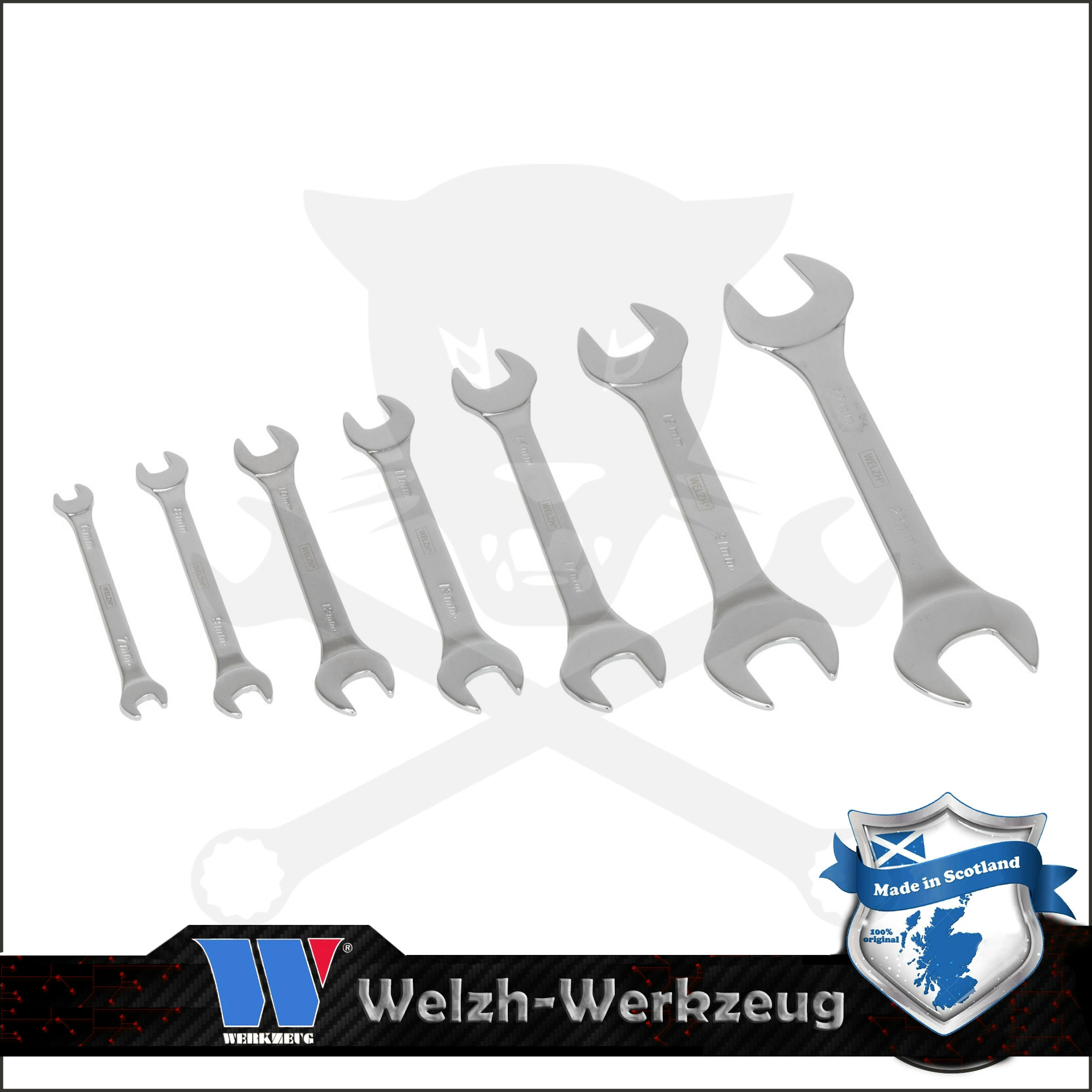 Villáskulcs készlet extra vékony 6 - 23 mm 7 r. - Welzh