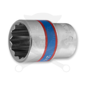 Dugókulcs - crowafej 3/8" 12 lap normál 15 mm
