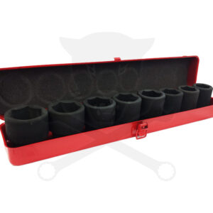 Légkulcsfej készlet 3/4"  8 db 1" - 1-1/2" colos rövid 6 l. - Genius
