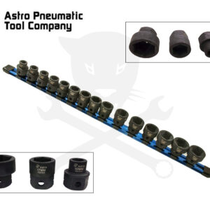 Légkulcsfej készlet 1/2" 15 db 10-24 mm metrikus - extra alacsony - Astro