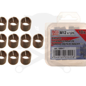 Menetjavító betét készlet M12x1,25 - 10 db-os BGS