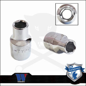 Lok-Typ Dugókulcs - crowafej 3/8" 9 mm 6 lap alacsony - Welzh