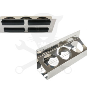 Mágneses tartó 3 db spray flakonhoz 4 db mágnes -300x85x130 mm- INOX