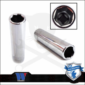 Lok-Typ Dugókulcs - crowafej 1/4" 10 mm 6 lap hosszú - Welzh