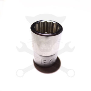 Dugókulcs - crowafej 1/2" 12 szög normál 18 mm Genius