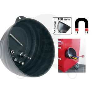 Mágneses tálca kerek - magasított - 150x110 mm