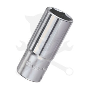 Dugókulcs - crowafej 3/8" 6 lap hosszú 22 mm Genius
