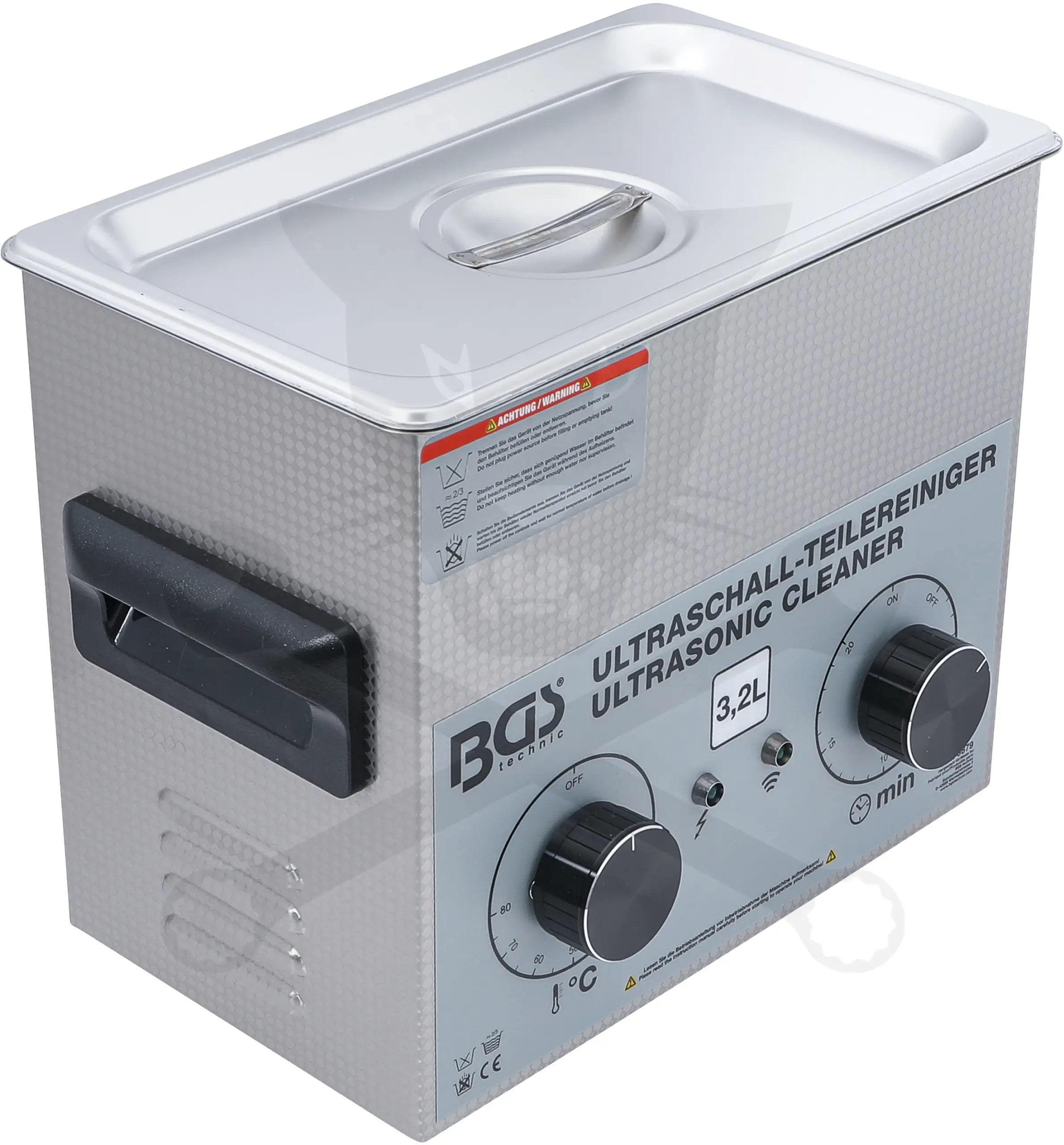 Ultrahangos tisztító berendezés 3,2 liter 120W + fűtés 100W - BGS - Image 2