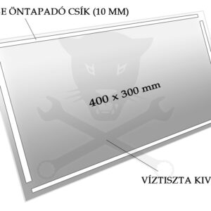 Homokfúvó szekrényhez fólia  90 Litereshez 1 db ABLAKRA 400x300 mm (PT-SBC90-FA)