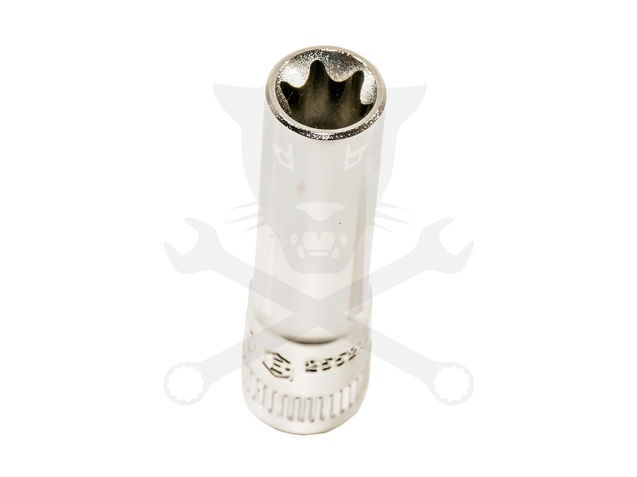 Dugókulcs - crowafej 1/4" belső hosszú torx E08 Genius