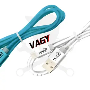 USB töltőkábel - Micro - kék vagy fehér 2.1A - 1m - Home
