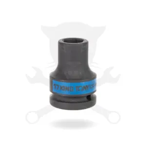 Dugókulcs - crowafej 3/4" 6 lap normál 17 mm vékonyfalú - King Tony