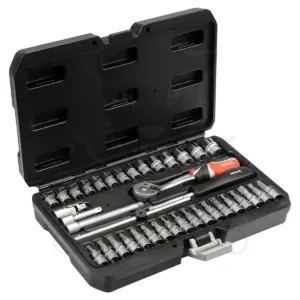 Dugókulcs - crowafej készlet 1/4" 6 lap hosszú 38 db-os 3,5-14 mm - Yato
