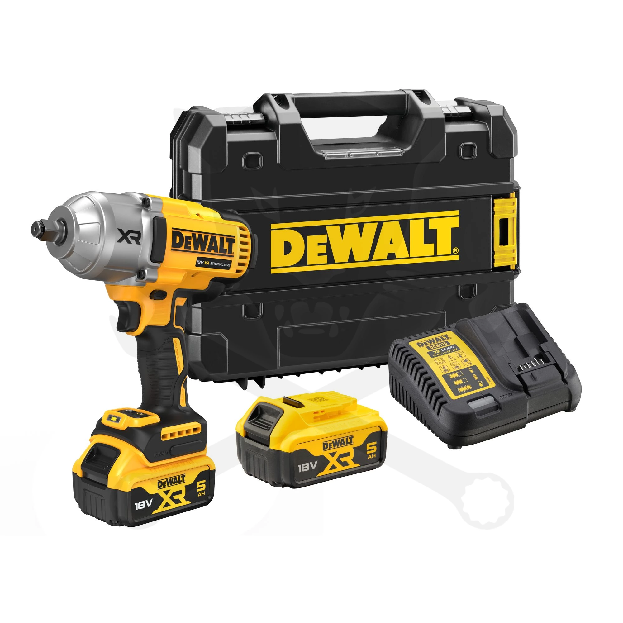 Ütvecsavarozó, akkus 18V 1898 Nm 1/2" 2db 5Ah - DeWalt