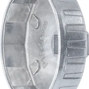 Olajszűrő leszedő kupak  75 mm x 15 lap Alu
