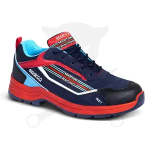 Munkavédelmi cipő SPARCO - Indy "Martini Racing" S3S ESD kék-piros 43
