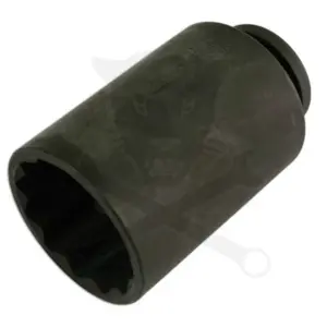 Féltengely anya dugókulcs 1/2" 46-os 12 lapú hosszú 100 mm kisteher