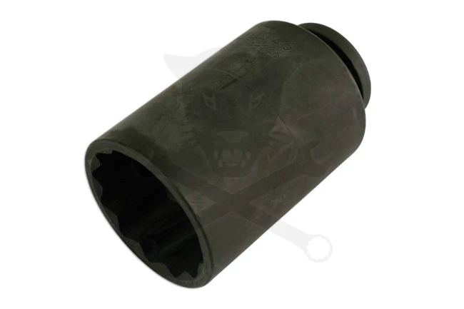 Féltengely anya dugókulcs 1/2" 46-os 12 lapú hosszú 100 mm kisteher