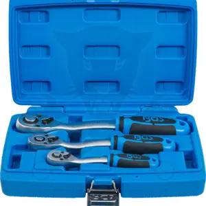 Crowa racsnis kulcs készlet 3 db-os nyomógombos 1/2"-3/8"-1/4"