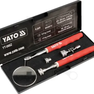 Mágneses felszedő + tükör 4 db-os készlet - Yato