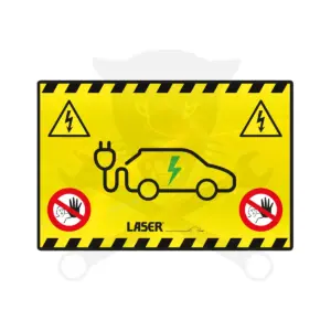 Sárvédő takaró csúszásmentes sárga Hybrid/Elektomos járművekhez -Laser