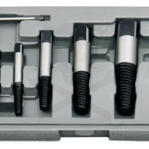 Csavarkiszedő - törtcsavar kihajtó készlet - balos - M3-M50 8 db-os