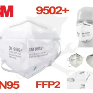 Arcmaszk - szájmaszk 3M - FFP2 - KN95 szelep nélkül - fejpánt  RAKTÁRON !