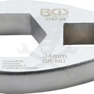 Villáskulcs adapter nyitott 1/2"-os 24 mm "Crowfoot"