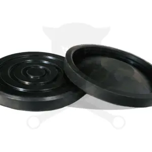 Gumipogácsa krokodil emelőhöz 136/122 x 20 mm - körkörös - Fekete