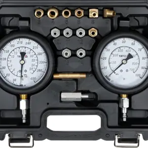 Olajnyomásmérő készlet váltó és motorhoz 17 db adapter - YATO
