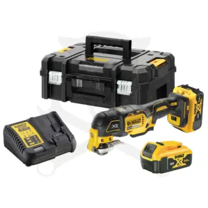 Multifunkciós oszcillálógép, akkus 18V 2x5 Ah Li-Ion - Dewalt