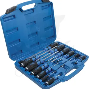Csavarhúzó készlet üthető 12 db-os lapos+kereszt -1/4" belső négyszög- BGS