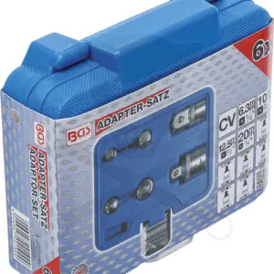 Adapter készlet 1/4"-3/8"-1/2"-3/4" 6 db-os készlet - BGS