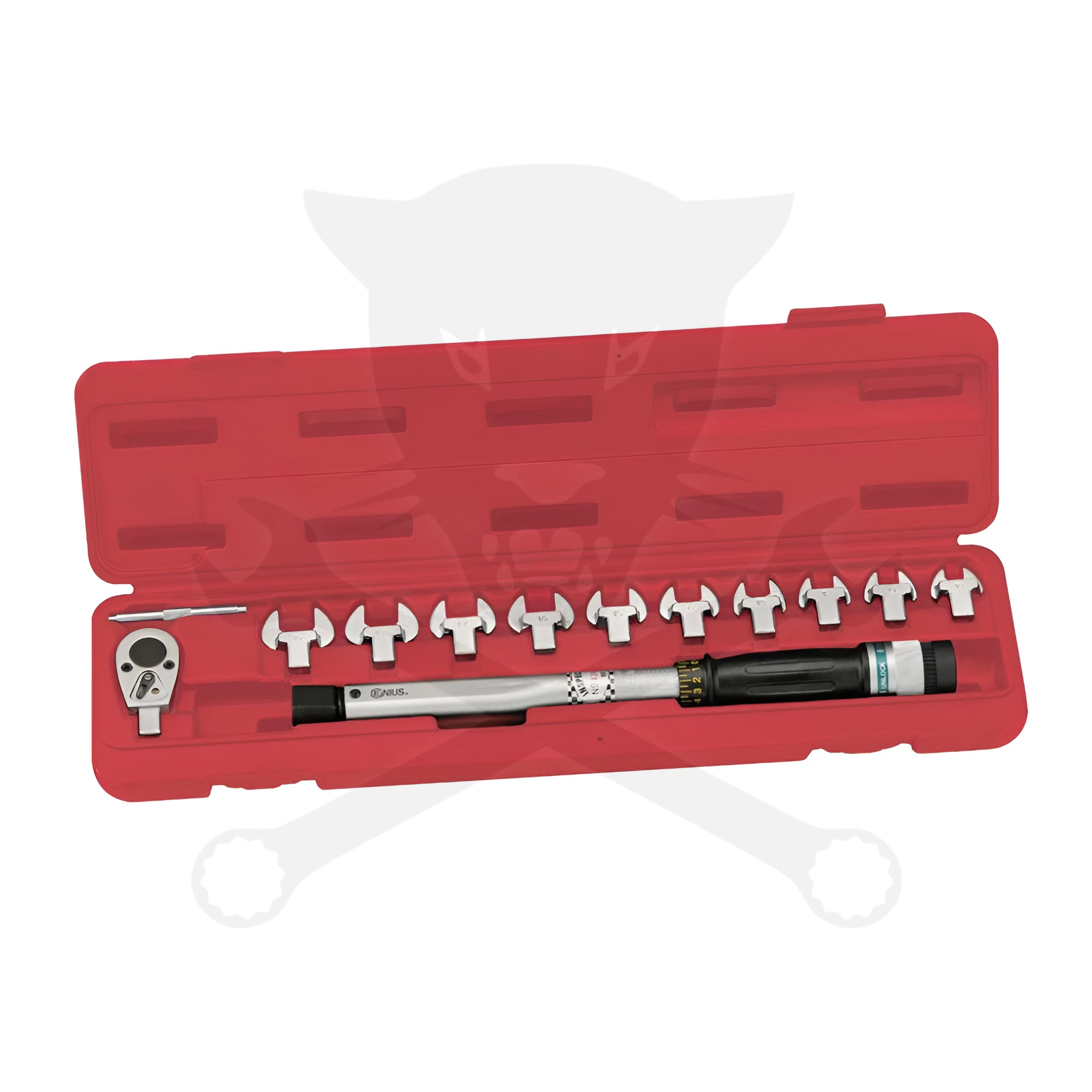 Nyomatékkulcs 19-110 Nm - Cserélhető fej 10-19 mm 3/8" - kalibrálva