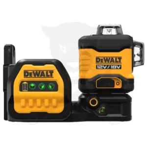 Szintezőlézer, keresztlézer ZÖLD 12V 1.2 Ah 360° - DeWalt