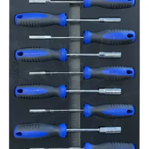 Tálcás SP Tools "S" Nyeles dugókulcs készlet 9 db-os