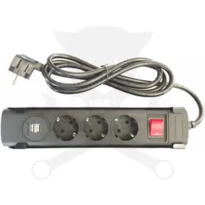Műhelybútor USA SERIES Felső részhez Mágneses elosztó 3x230V + 2xUSB