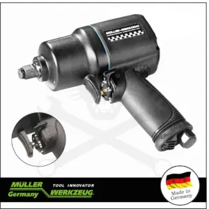 Légkulcs 1/2" 1600 Nm - egykezes működtetés - Fekete - MÜLLER