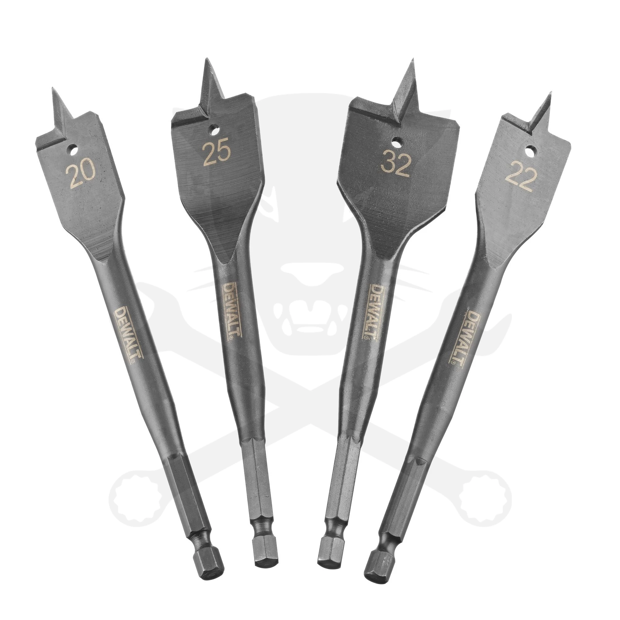 Fafúrószár készlet 4 db-os 20.0 - 32.0 mm - DeWalt
