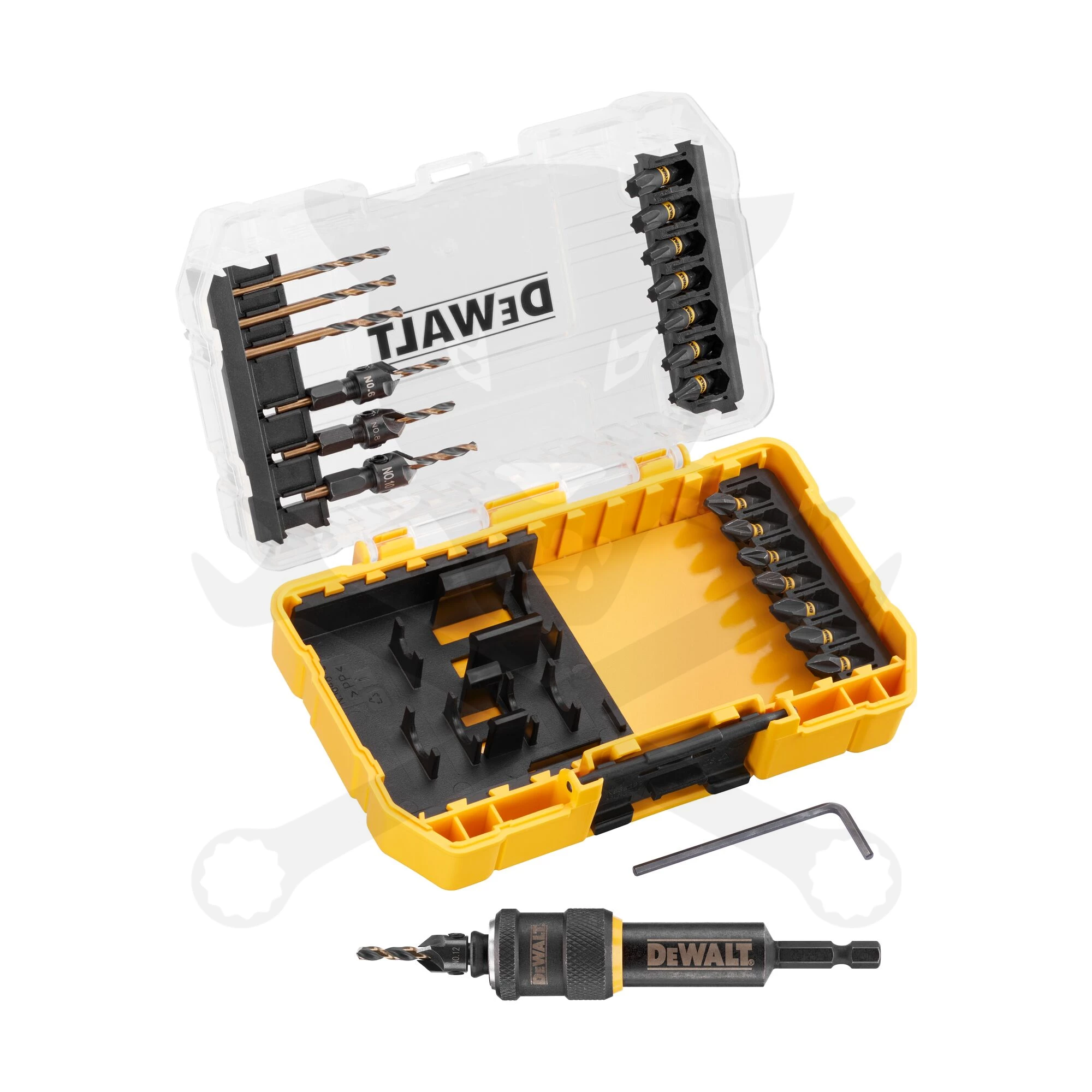 Bitkészlet fúrószárral + adapter készlet 23 db-os - DeWalt - Image 3
