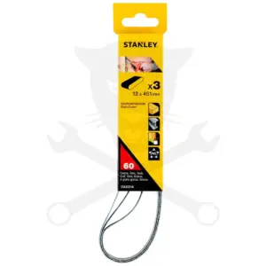 Csiszolószalag 13 x 455 mm P60 cirkon 3db/cs - Stanley