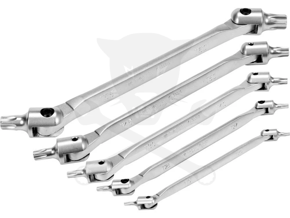 Torx csuklós külső készlet 5 db-os - 10 méret: T15 - T60 - YATO - Image 4