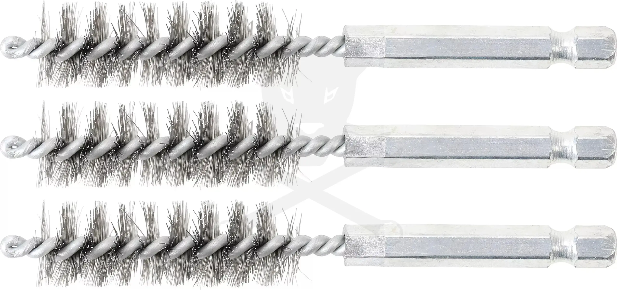 Motor-hengerfej furat tisztító kefe 14 mm 3 db-os készlet 1/4" - BGS