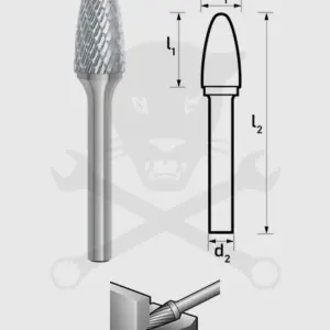 Turbómaró 10 x 20 mm íves forma, gömbölyített végű, RBF 1020/S6 MX