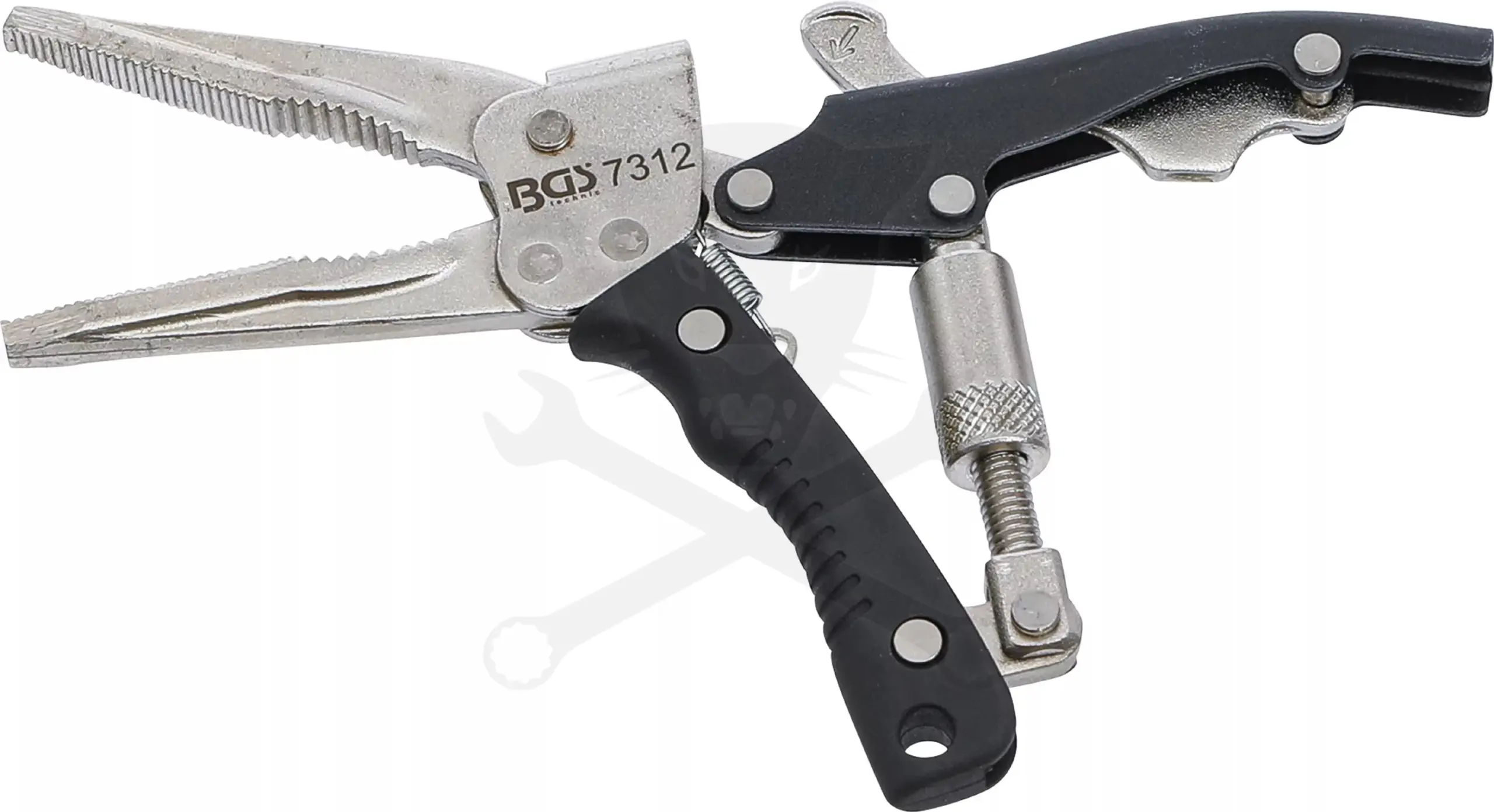 Fogó patent pisztoly formájú speciális hosszú vékony pofa - BGS - Image 3