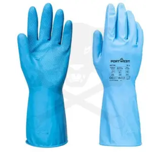 Kesztyű gumi latex élemiszeripari  9/L - 1 pár - Portwest